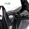 Black Oversized Thickened Plastic Vest Bag for Clothing Storage or Portable Garbage Use