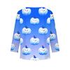 Girls Long Sleeve T Shirts Kids Fall Tops Crewneck Halloween Printed Basic Tees 3-9Y