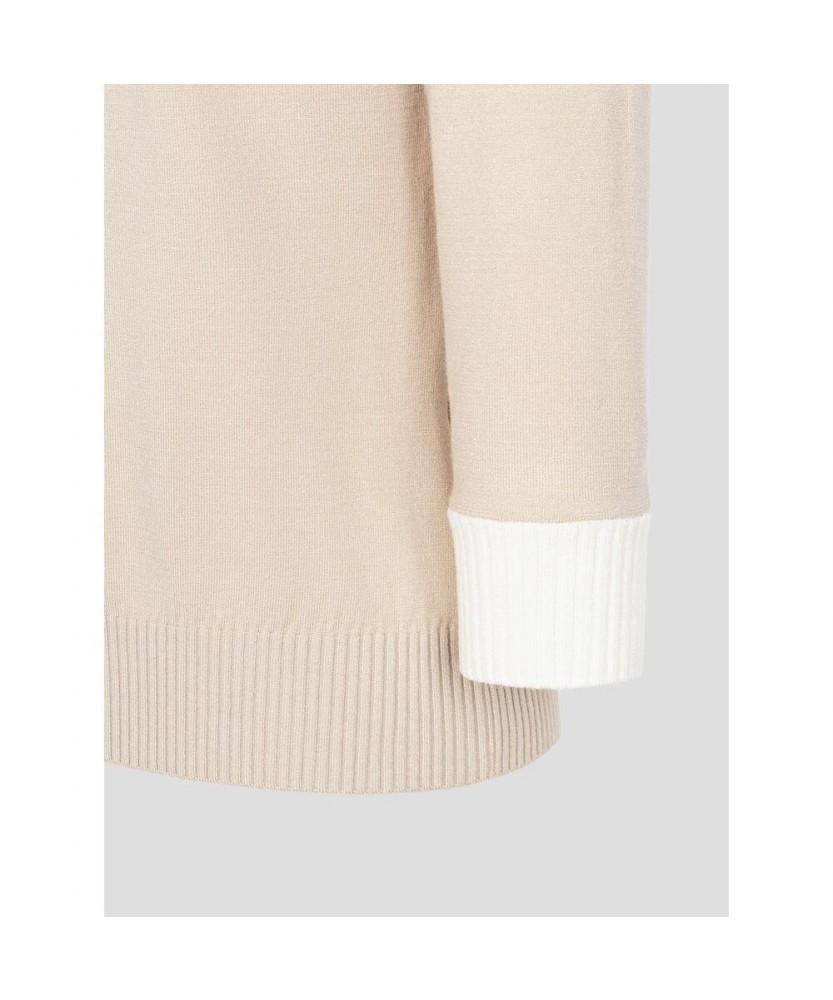 BEANPOLE GOLF Women'S Cropped Collar Neck Pullover - Beige