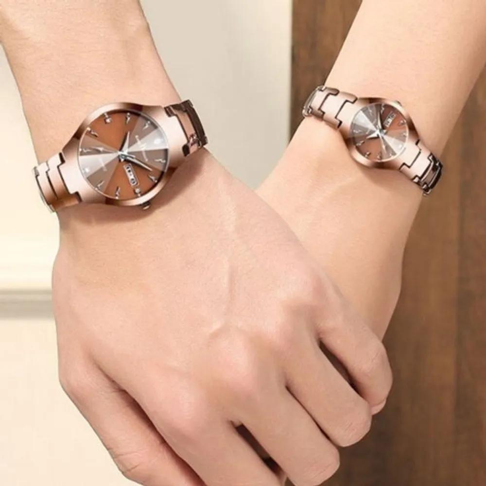 Couple Steel Watches Braun Couple Watches Waterproof Men s Watches