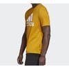 adidas T Shirts Men's Gold Crew Neck Moderate Straight Fit GC7347