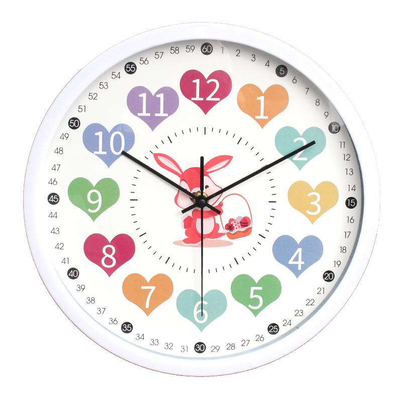 Wall Clock Fashion Macaron Wall Clock Colorful Clock Creative Cute Simple Small Fresh Clock