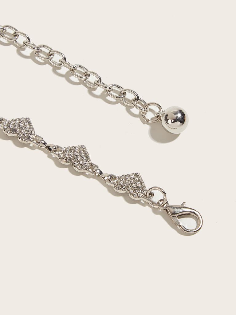 Rhinestone Waist Chain Metal Accessories Belt With Skirt Dress Waist Chain Decoration Thin Belt Tide