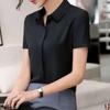 Lente Herfst Anti-rimpel Korte Mouw Blouses Formeel Dunne Dameskleding Basis Voering Koreaanse Knop Eenvoud Trend Overhemden