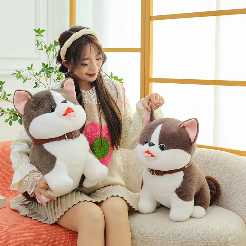 Cute Lucky Puppy Plush Toy Doll Shiba Inu Doll Husky Children's Rag Doll Gift Grab Machine