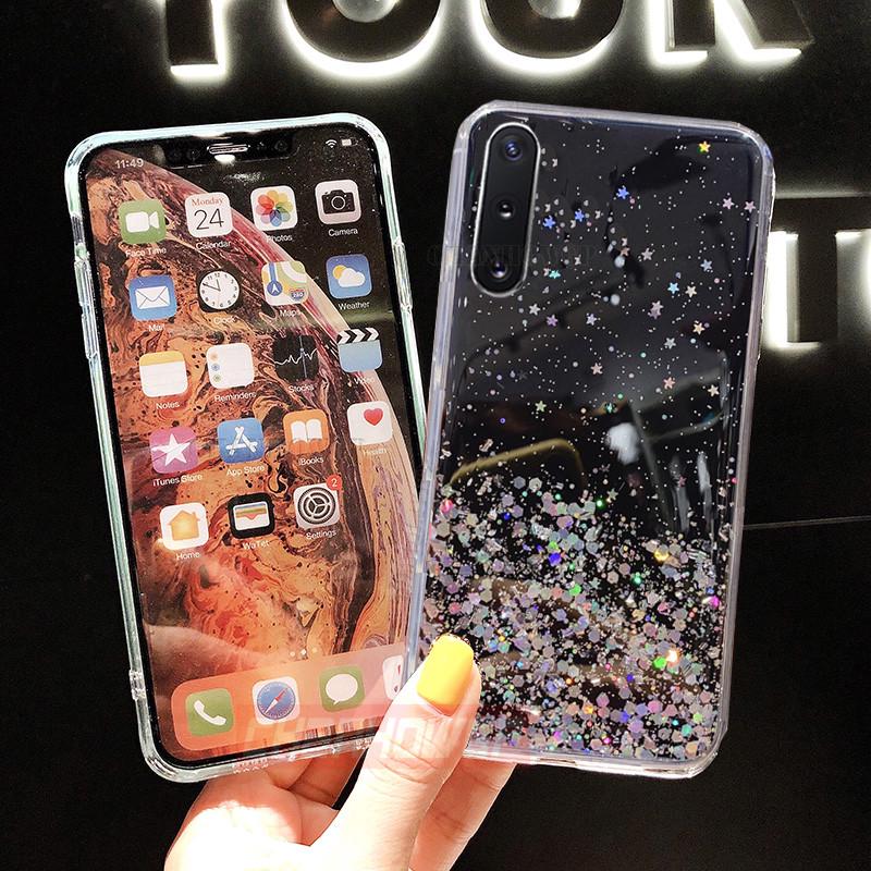 Bling Soft Glitzer Hülle für Samsung Galaxy A51 A71 A50 A70 A30 A40 A20 A10 S20 S10 S9 S8 Note10 Plus