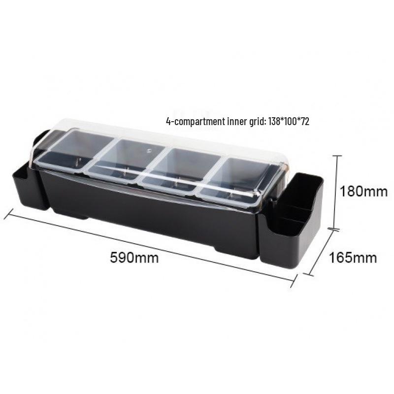 Multifunctional Multi-layer Divided Box with Lid for Fruit Tasting and Ingredient Storage