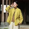 Women Stand Long Sleeve Solid Color Winter Coats Chinese Style Coats