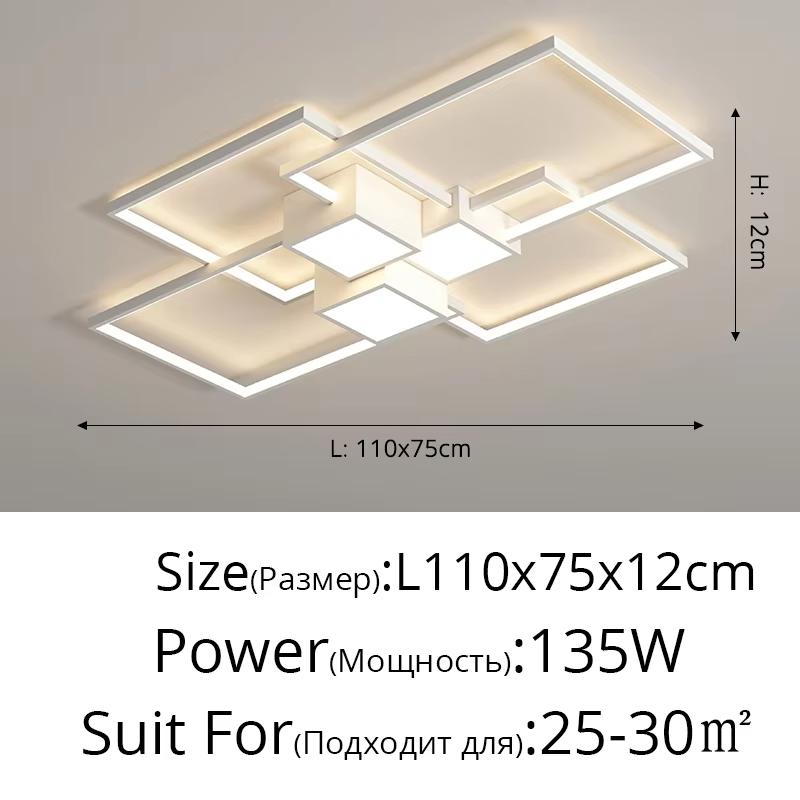 Nordic Black White LED Ceiling Light Modern Design Irregular Ceiling Light Dining Room Living Room Bedroom Lighting Fixtures
