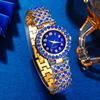 Full Diamond Watch Ladies Versatile Watch High Value Quartz Watch Jewelry Set