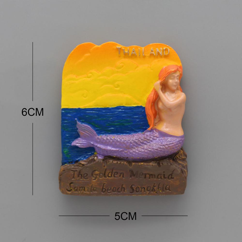 fridge magnets Barcelona mosaic Burj khalifa dubai golden Myanmar Prague san diego San Marino Thai Mermaid home decoration gifts