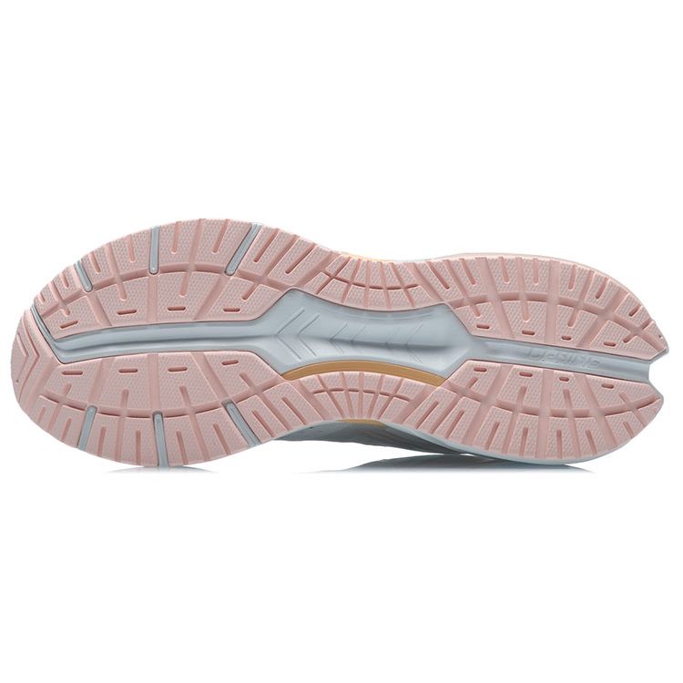Li-Ning Lightweight Low-Top Running Shoes Women Sneakers White Orange ARHR062-3