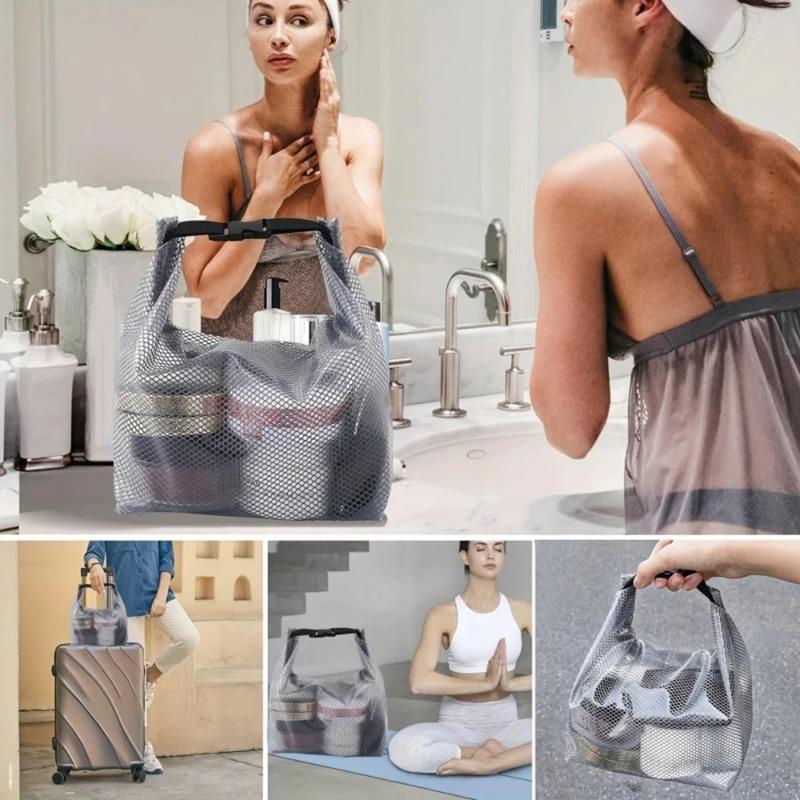 Waterproof Storage Bag for Men and Women, Fitness Clothing, Swimming Bathroom, Large Capacity Drawstring, Outdoor Toiletries Bag