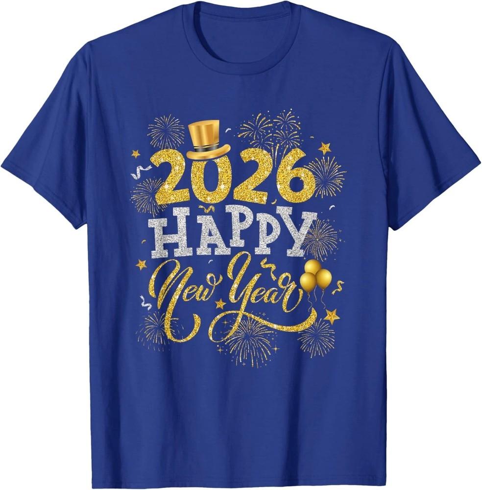 

Happy New Year Party 2026 Fireworks Unisex TShirt Unisex T-Shirt S