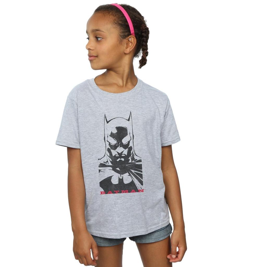 DC Comics Girls Batman Solid Stare Cotton T-Shirt