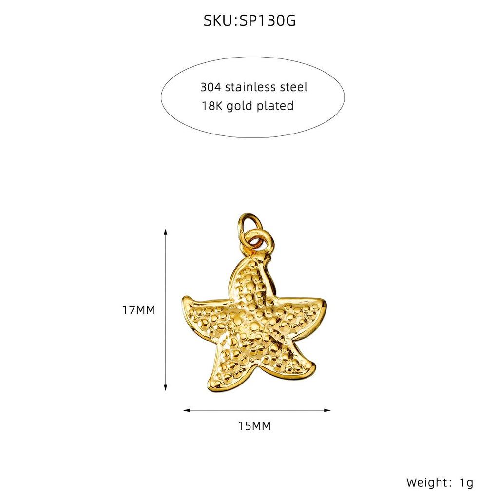 Ocean Series Pendant Bracelet Necklace: Starfish & Whale Tail DIY Jewelry