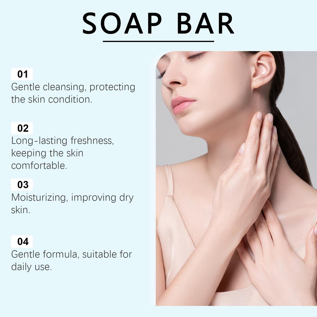 Seifenstück, Seife, Seifenstücke, pflegt die Haut, reinigt sanft und entfernt Körpergeruch, 100 g