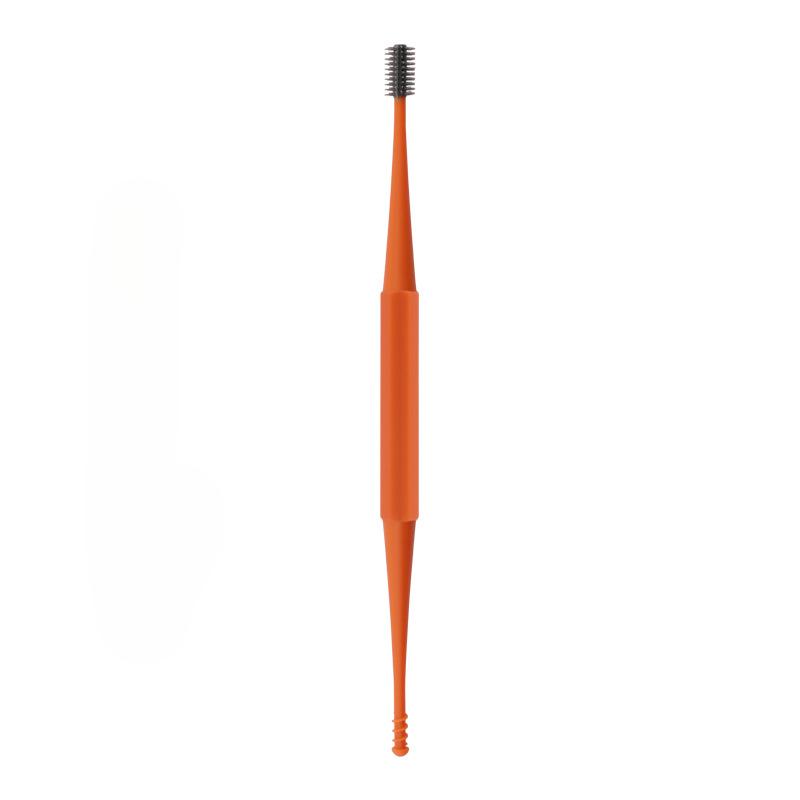 Pulisci orecchie in silicone morbido, pulisci orecchie a doppia estremità, cucchiaio per cerume, strumento per la pulizia delle orecchie a spirale, curette a spirale