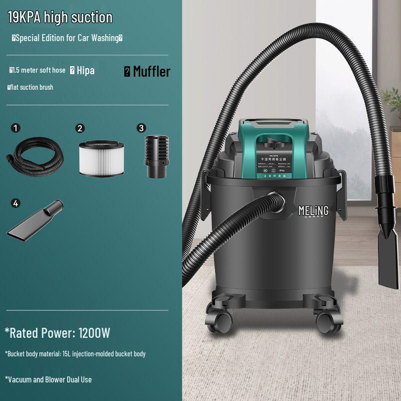 

Compact Wet/Dry Vacuum Cleaner for Home and Industrial Use, High Suction Power, Ideal for Initial and Grout Cleaning.