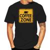 New Unisexs T Shirts Tshirt Medium Fit Coffe Zone Uomo White Unisexiche Corte Garage Tessile Print Round Neck Unisex