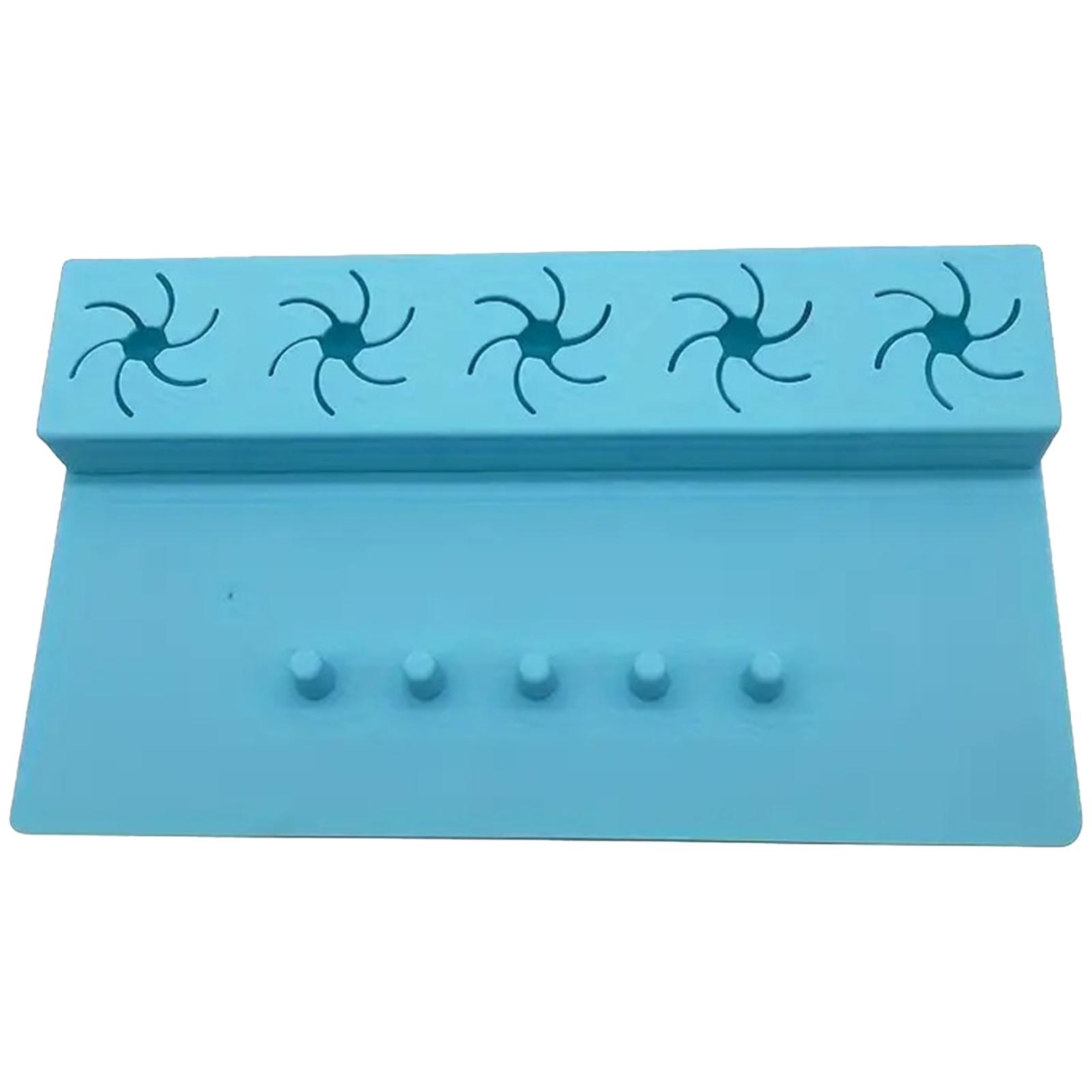 

1 шт. Жіночий силіконовий тримач-піднос для пляшечок лаку для нігтів, манікюрний інструмент, аксесуар для щоденного нейл-арту One Size синій