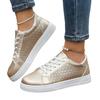 Large Size Flat-bottomed Casual Lace-up Sports Board Shoes, Small White Shoes, Round Head Casual Board Shoes In Spring and Autumn