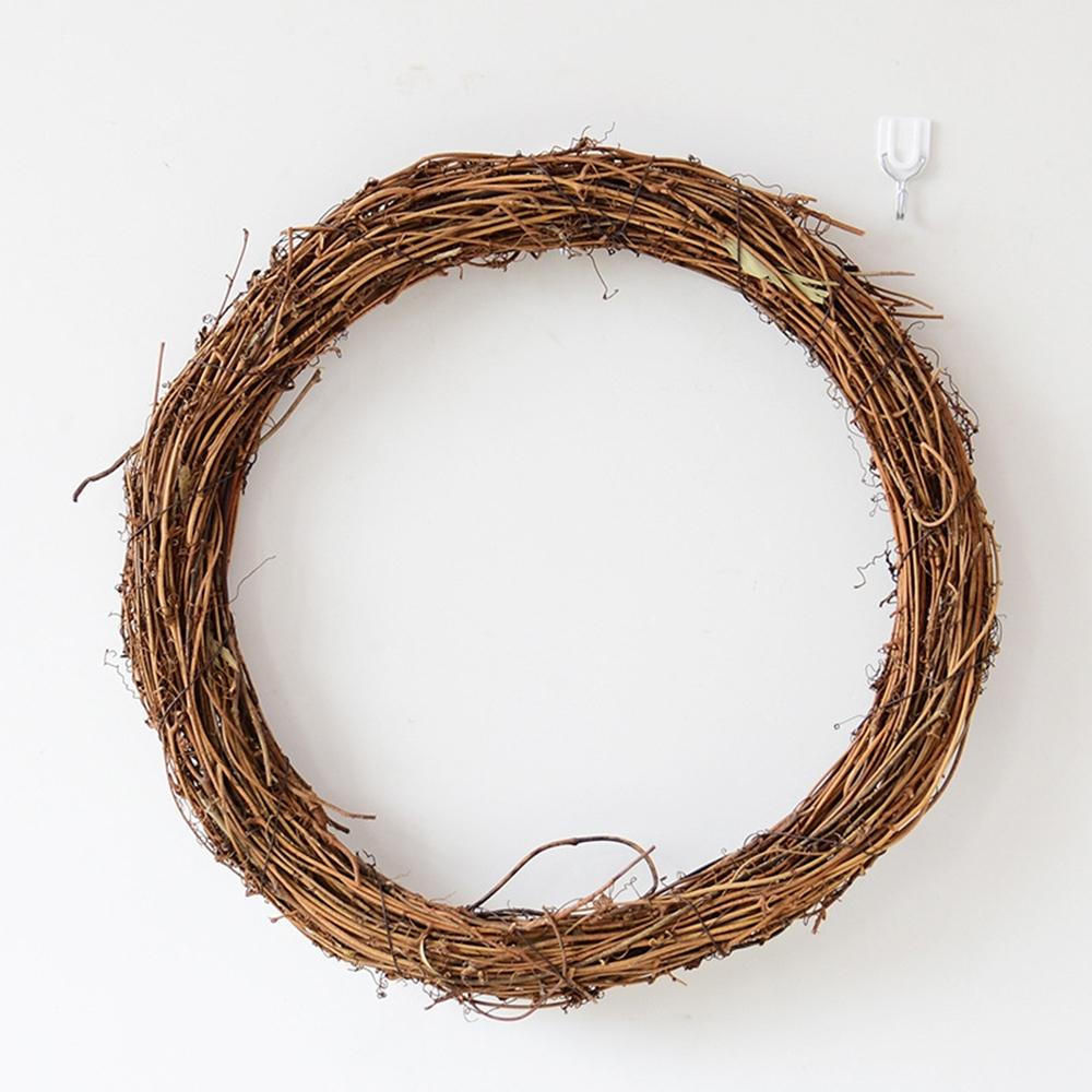DIY Floral Wreaths 10cm/15cm/20cm/25cm/30cm/40cm Rattan Ring Artificial Garland
