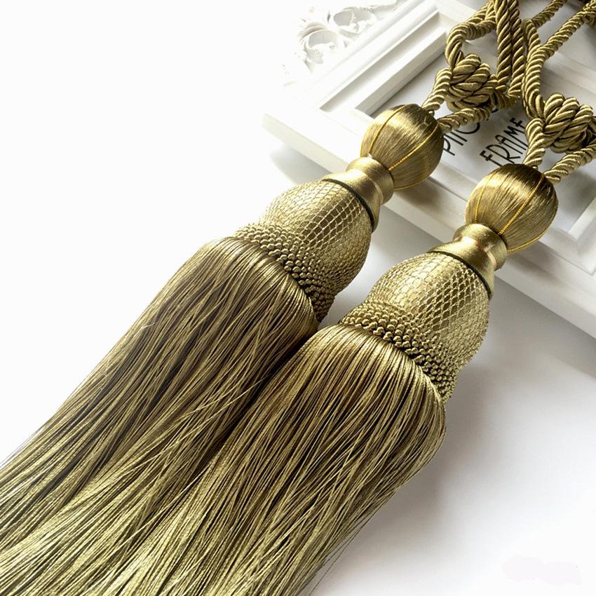 Luxury Gold Wire Tennis Ball Curtain Tieback