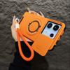 Armor Magnetic phone Case for Redmi Note 13 Pro + Plus 5G 4G  Xiaomi note13 5G Lanyard Slide Camera Protection Shockproof Cover