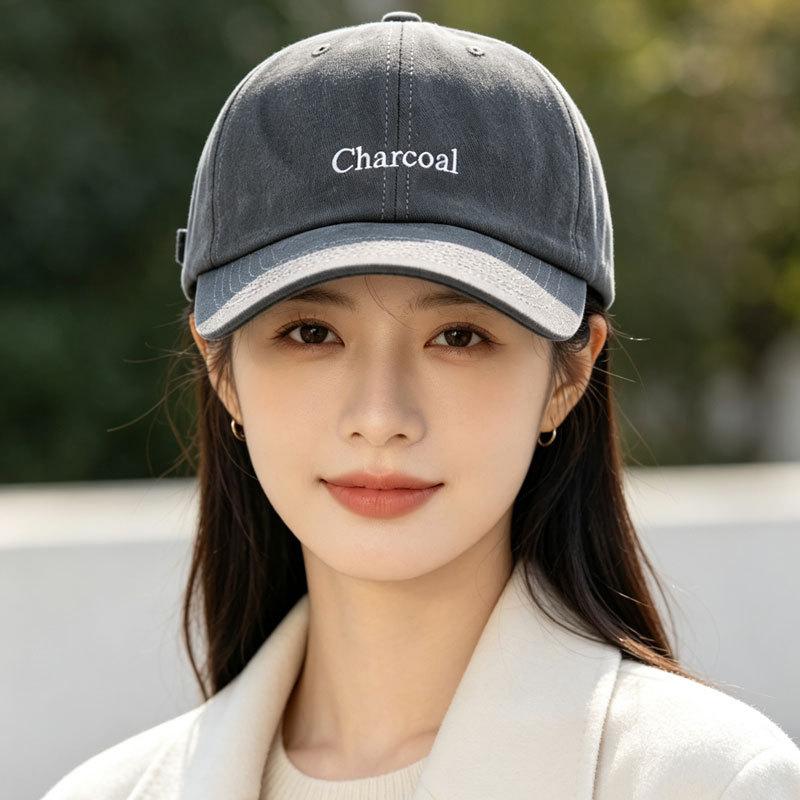 Simple Spring Big Head Circumference Baseball Cap Women's College Style Summer Outdoor Couple Soft Top Cap