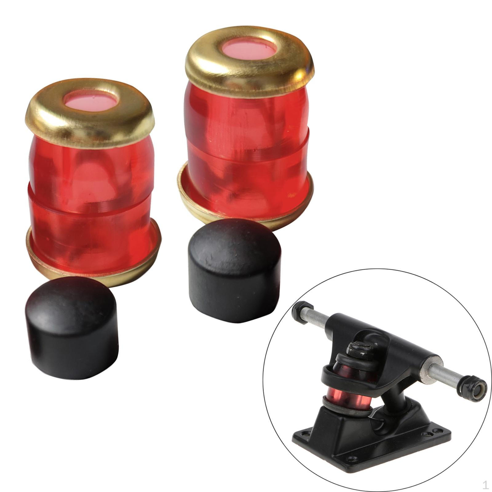 

Bottom Skateboard Truck Bushing Cylinder Long Board Hardware Red Golden
