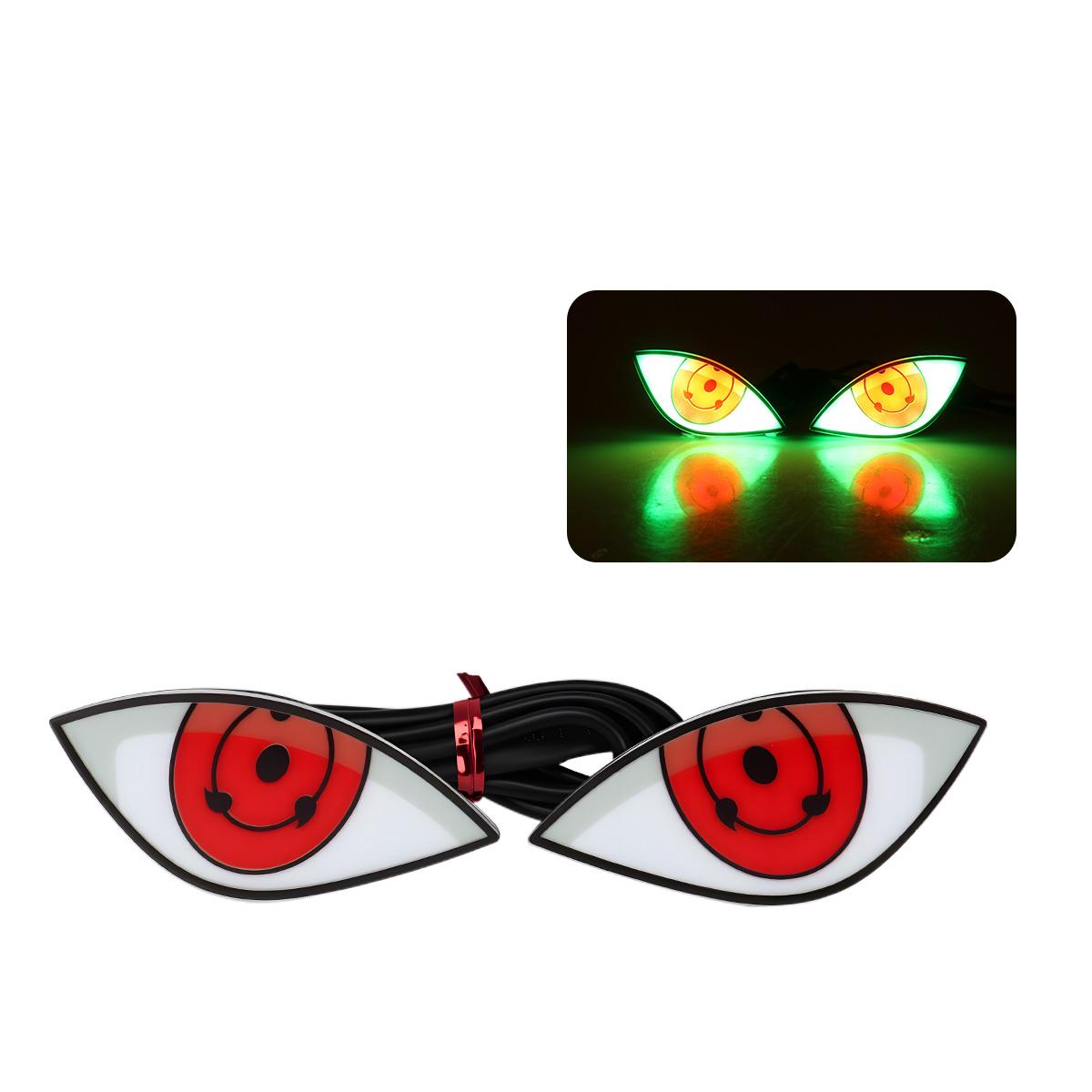 

2pcs Motorcycle LED Tail Signal Light License Plate Lamp 12V Eagle Eye Headlight Flash Strobe Light for Motor Car Decoration