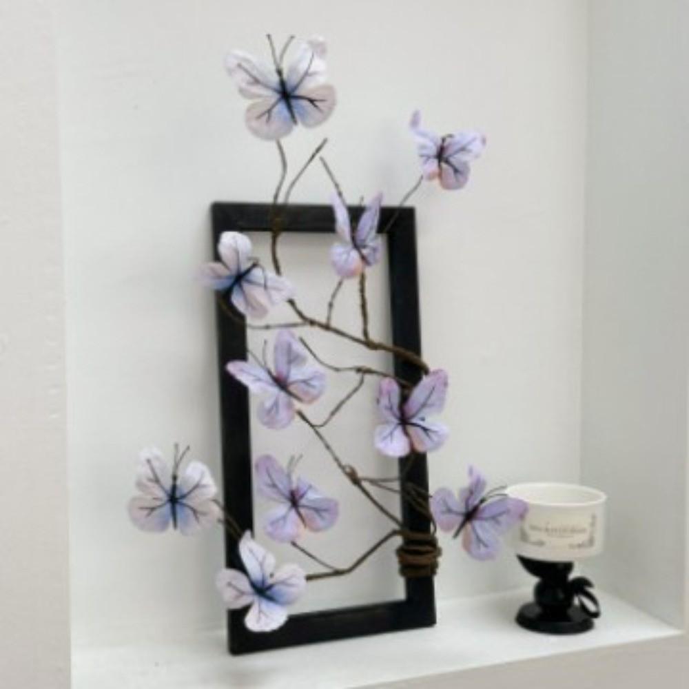 Aesthetic DIY Simulation Butterfly Photography Prop 3D Artificial Dead Branch Desktop Decorations Fake Flower Home Decor