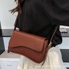 Textured handbag 2025 spring new women's bag niche retro shoulder bag personalized striped crossbody bag trend
