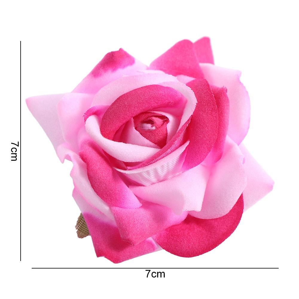 Bohemian Style Flower Hair Clip Cloth Girl Rose Hair Clip Rose Flower Hairpin Girls/Female