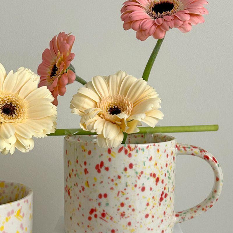 Elegant Table [Gift Set] Bloom Splash Mug 2-piece Gift Set (3-piece Housewarming Gift)