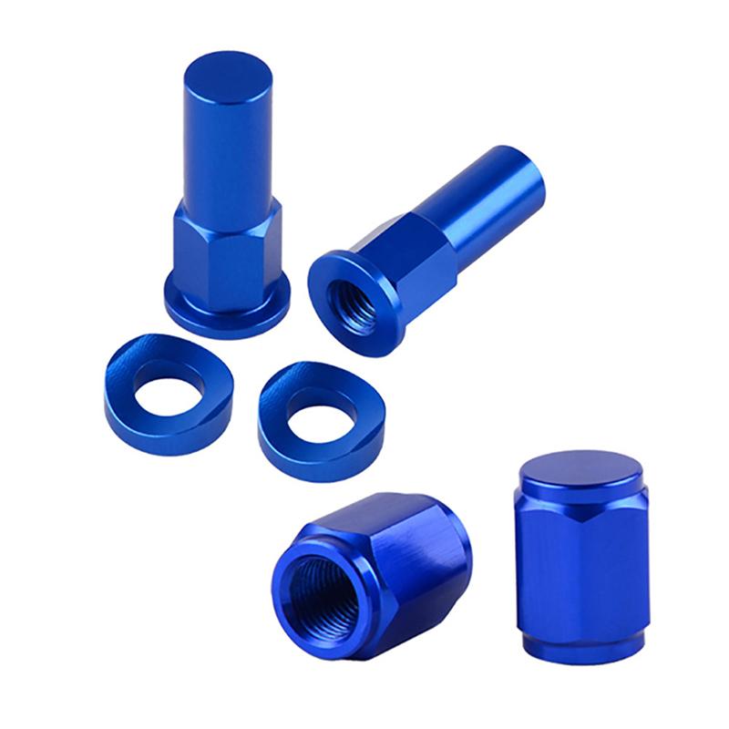 3Pcs Motocross Rim Lock Nut Kit Tire Clamp Screw Rim Lock Nut Spacer Kit Dirt Bike Rim Lock Nuts Bolts Spacer Motocross Valve Cap