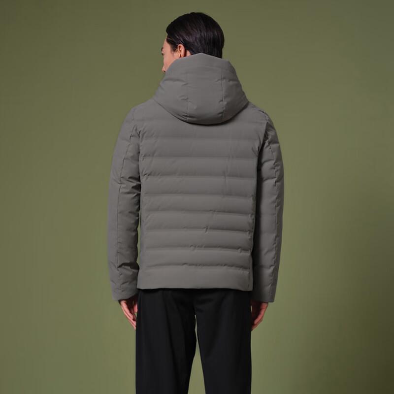 Tanboer Men's Hooded Short Goose Down Jacket