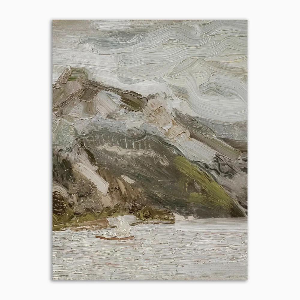 

Винтажный постер с изображением яблони, нейтральный настенный рисунок в фермерском доме, венецианский эскиз, акварельный морской пейзаж, холст, картина, винтажный нейтральный 21x30cm No Framed