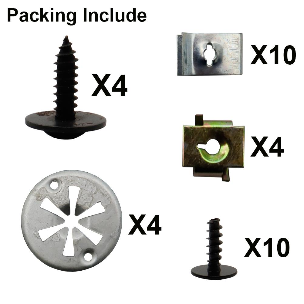 32PCS/Set For VW Golf MK4 Bora A3 Car Engine Undertray Cover Clips Car Bottom Splashguard Shield Fastener Retainer Screw