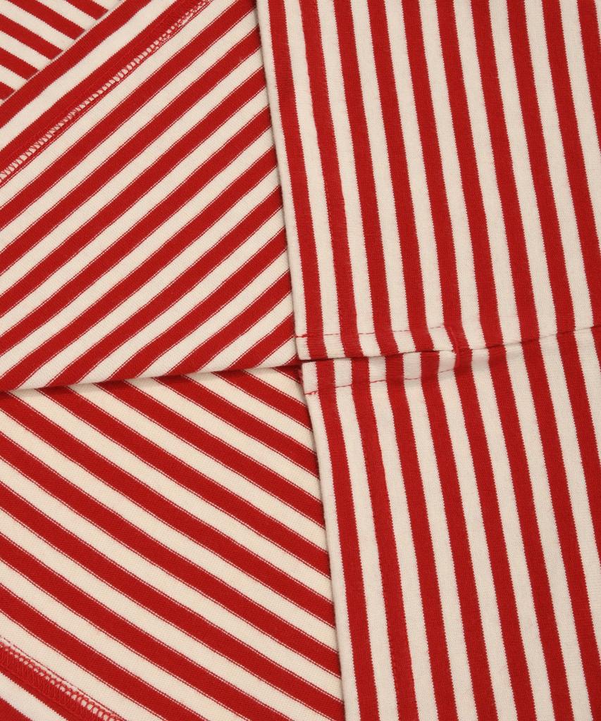 COVERNAT College Stripe Long Sleeve Red