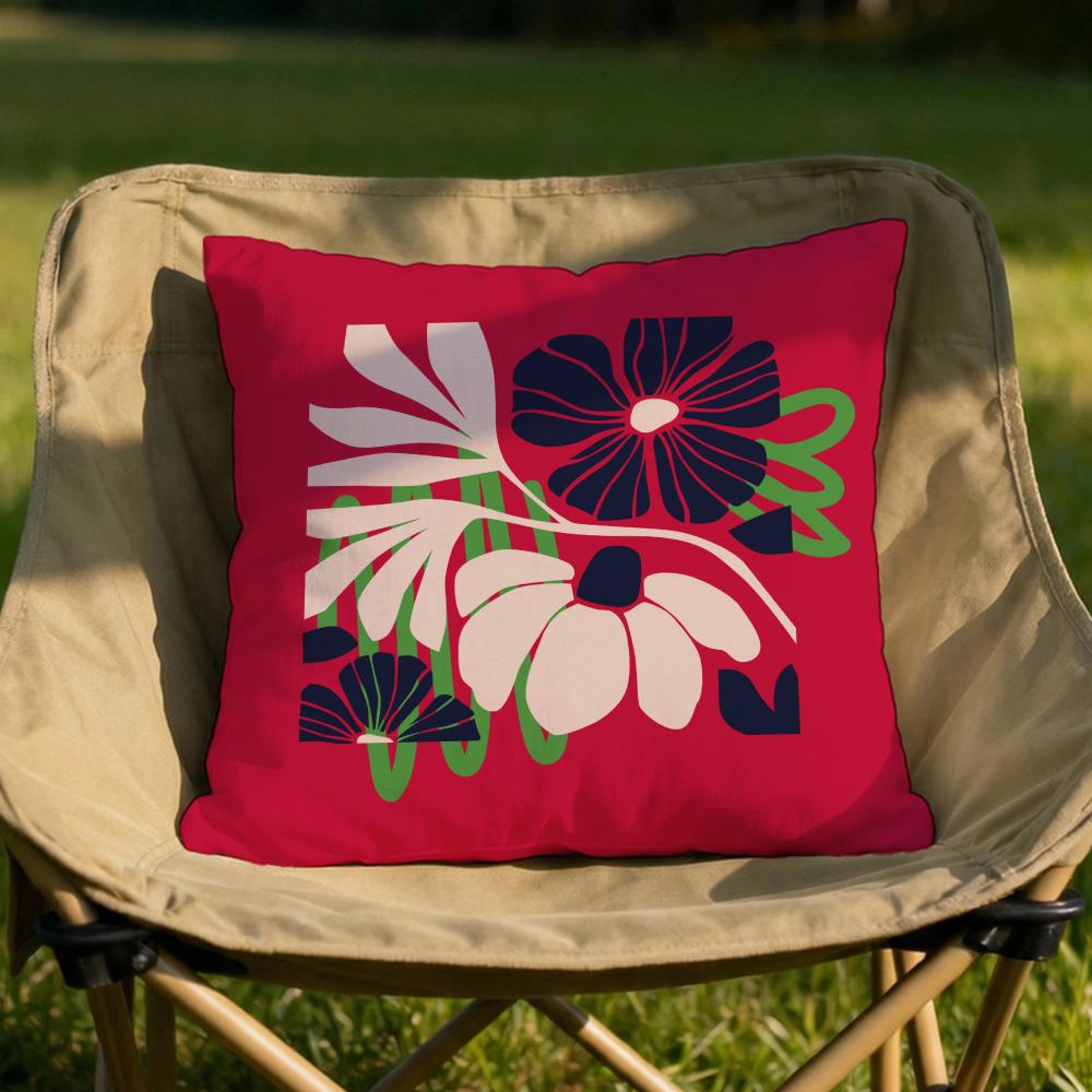 Plants and Flowers Cushion Cover Soft Reversible Durable Pillow Cover MultiScene Use for Home Car Daily Comfort