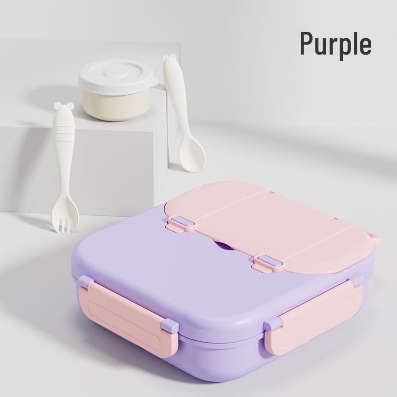 Microwaveable Children s Cartoon Lunch Bento Box with Fork & Spoon