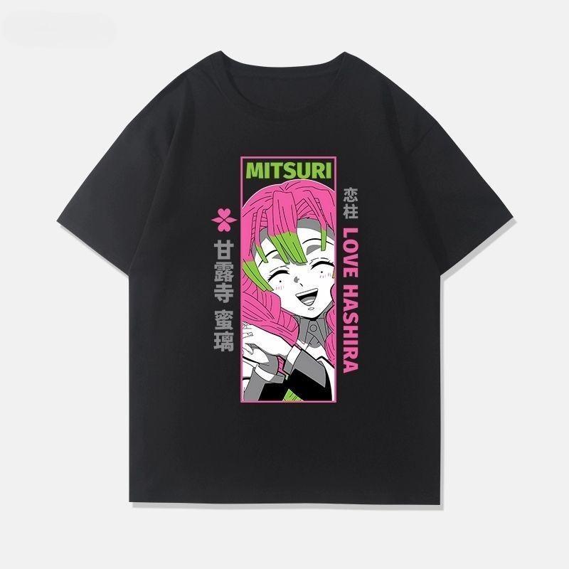 2025 Ghost Annihilation Blade Anime Joint Yoji Yamamoto Feng Tanjirou Pure Cotton Tide Brand Loose Printed Men Women T-Shirts