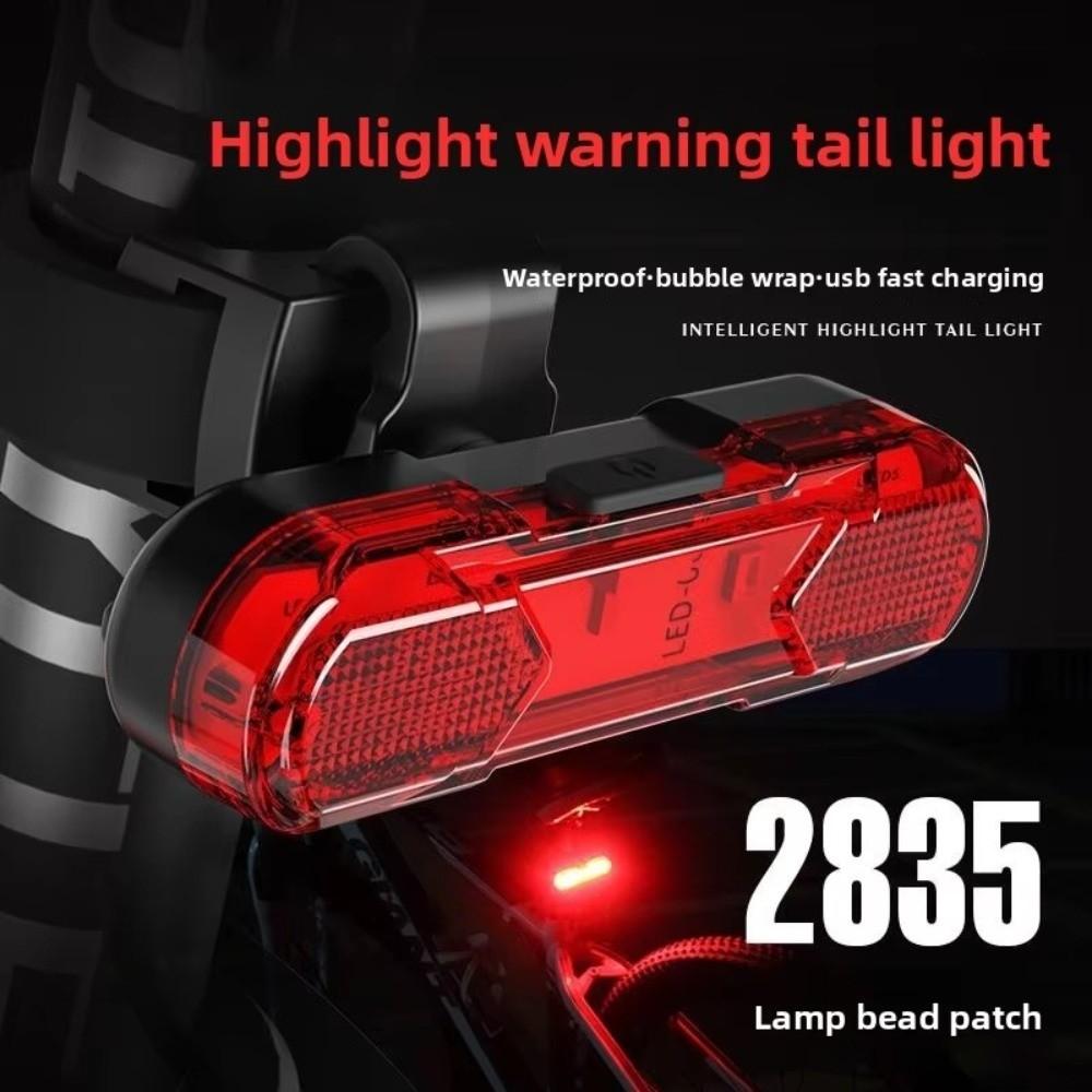 Waterproof Charging Flashing Lights Portable Bicycle Road Night Cycling Equipment  Road Riding