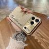 Gepersonaliseerde Custom Naam Letters Sprankelende Glitter Hoesje voor iPhone 13 14 15 16 17 Pro Max Air Plating Cover DIY Cadeaus