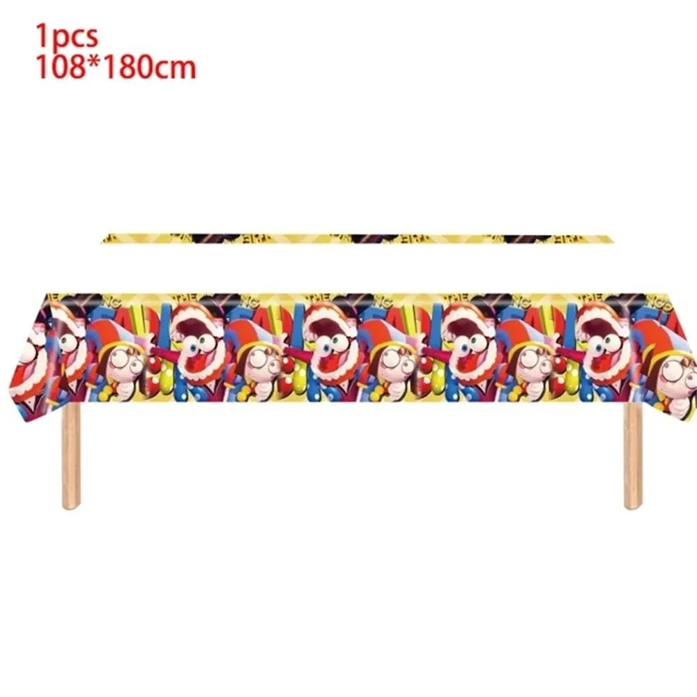 Amazing Tableware Birthday Party Decoration Digitaled Circus Balloon Banner Cake Topper Party Supplies Baby Shower Decor Gifts