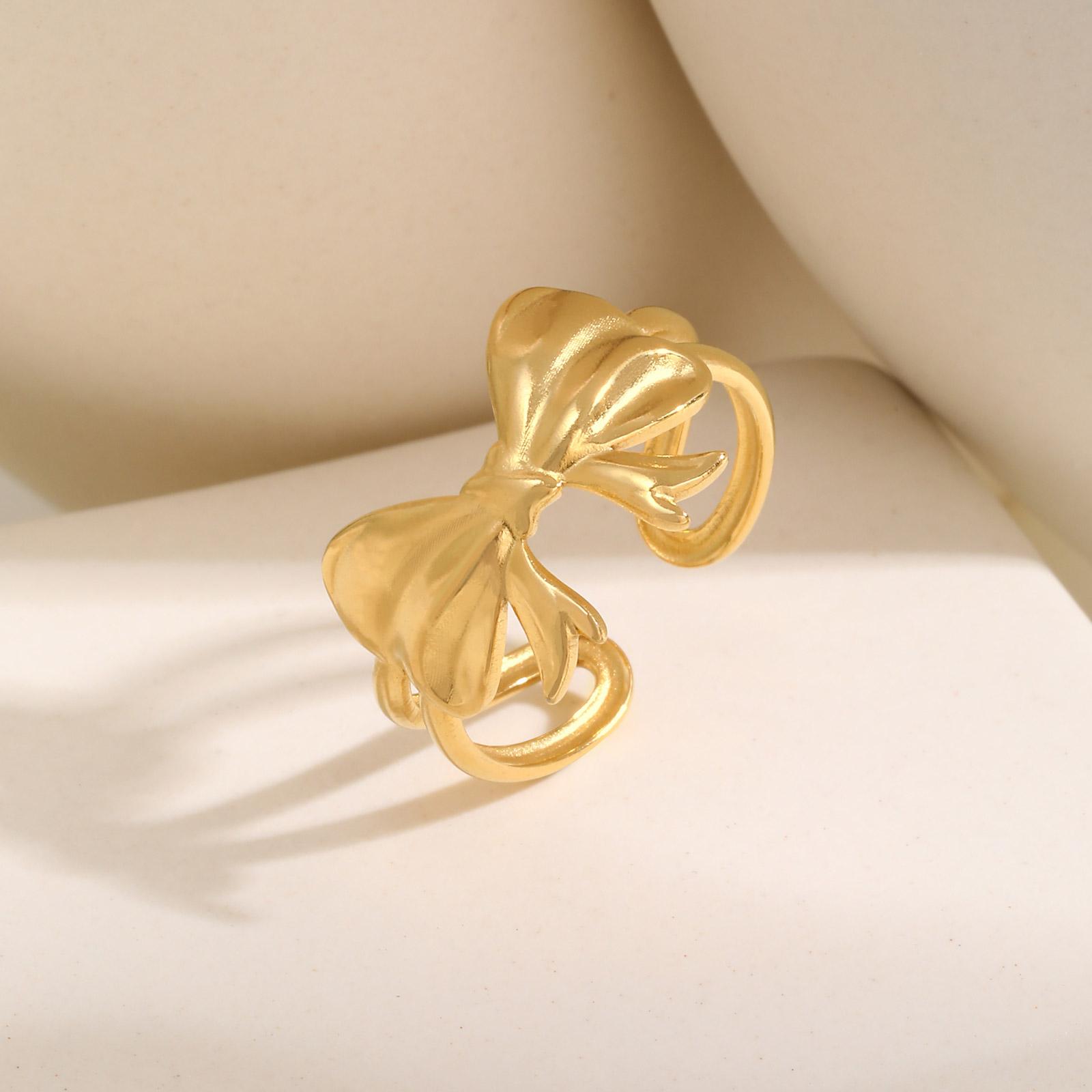 

Exquisite Exaggerated Ring for Women,Personalized Starfish Flower Heart Rings,Stainless Steel Waterproof Fashion Jewelry Gift