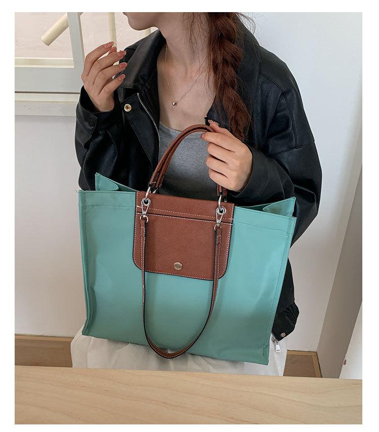 New Large-capacity Oxford Cloth Bag Women's Casual Simple and Trendy Shoulder Bag Portable Tote Bag Trendy