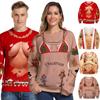 3d Mens Christmas Graphic Print Xmas Hoodie Sweatshirt Pullover Jumper Tops